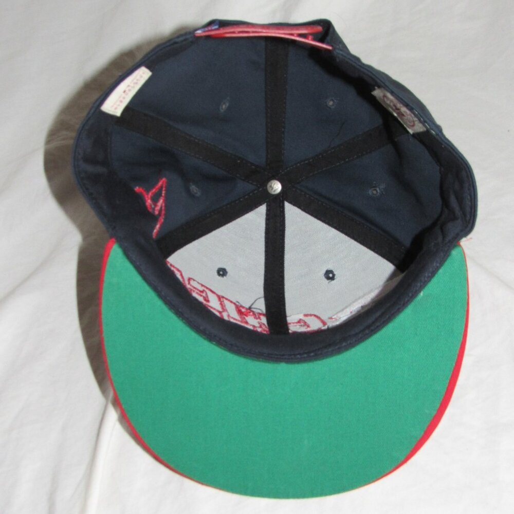 Chicago Cubs Cubbies Bear Black Red MLB 47 Forty Seven Brand Snapback Retro Hat - Picture 3 of 4